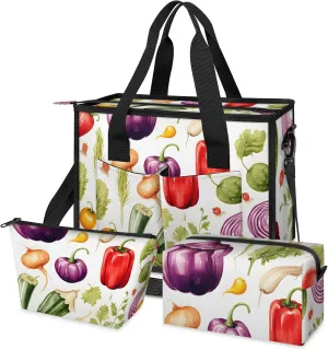 Women Fashion Tote Bag Wallet Shoulder Bags Set 3PCS Top Handle Satchel Purse Large Zippered Handbag Daily Use