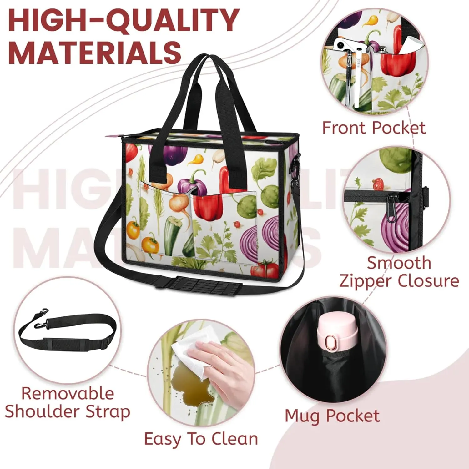 Women Fashion Tote Bag Wallet Shoulder Bags Set 3PCS Top Handle Satchel Purse Large Zippered Handbag Daily Use