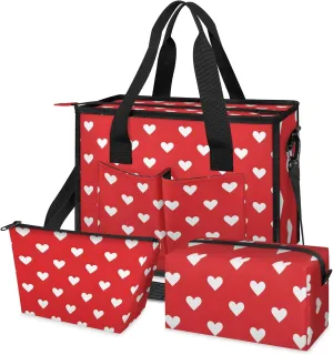 Women Fashion Tote Bag Wallet Shoulder Bags Set 3PCS Top Handle Satchel Purse Large Zippered Handbag Daily Use
