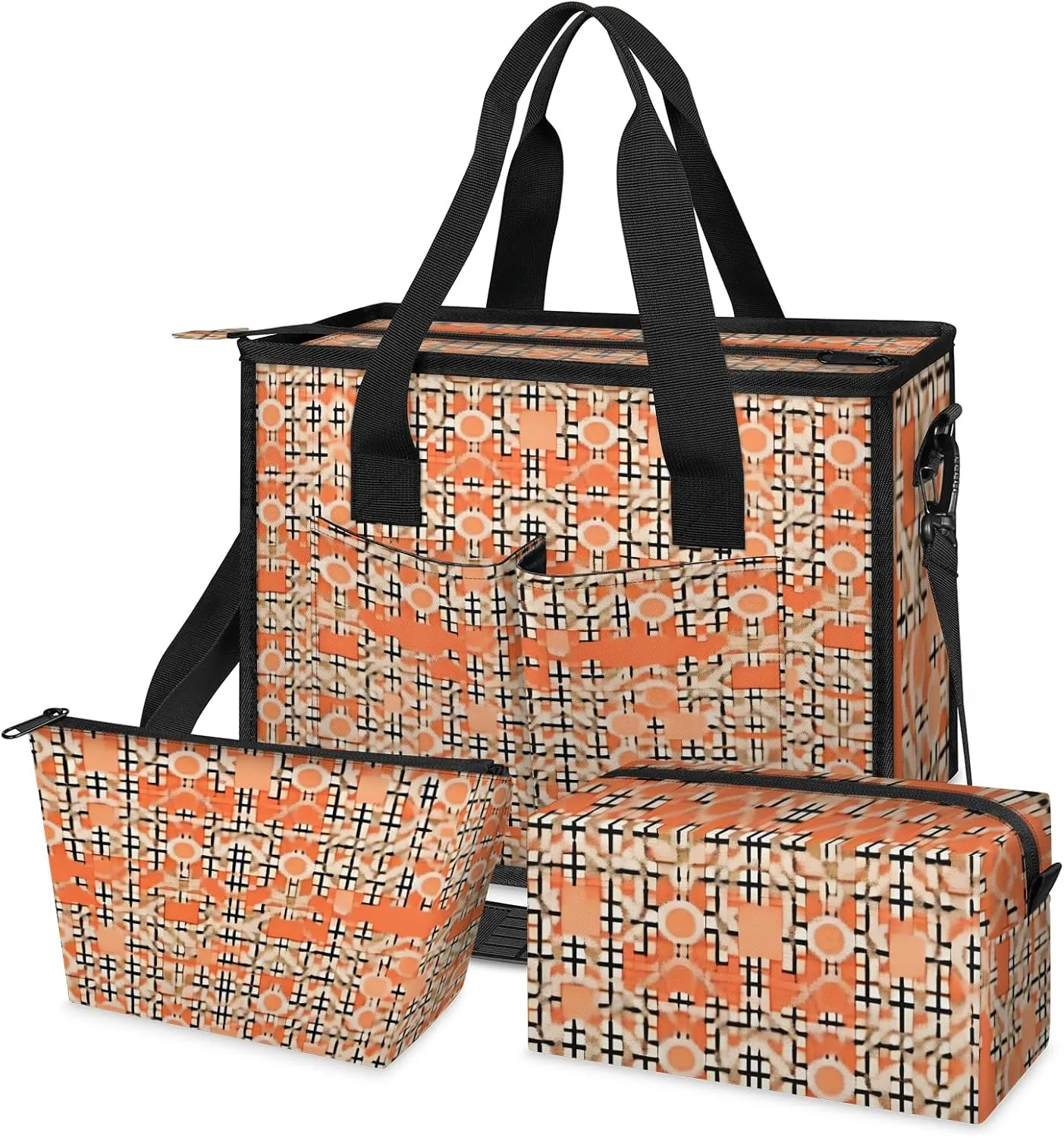 Women Fashion Tote Bag Wallet Shoulder Bags Set 3PCS Top Handle Satchel Purse Large Zippered Handbag Daily Use