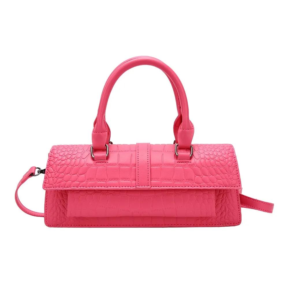 Women Shopping Crossbody Bag Large Capacity PU Satchel Bag Hasp Adjustable Strap Solid for Casual Work Party Dating Hobo Bag