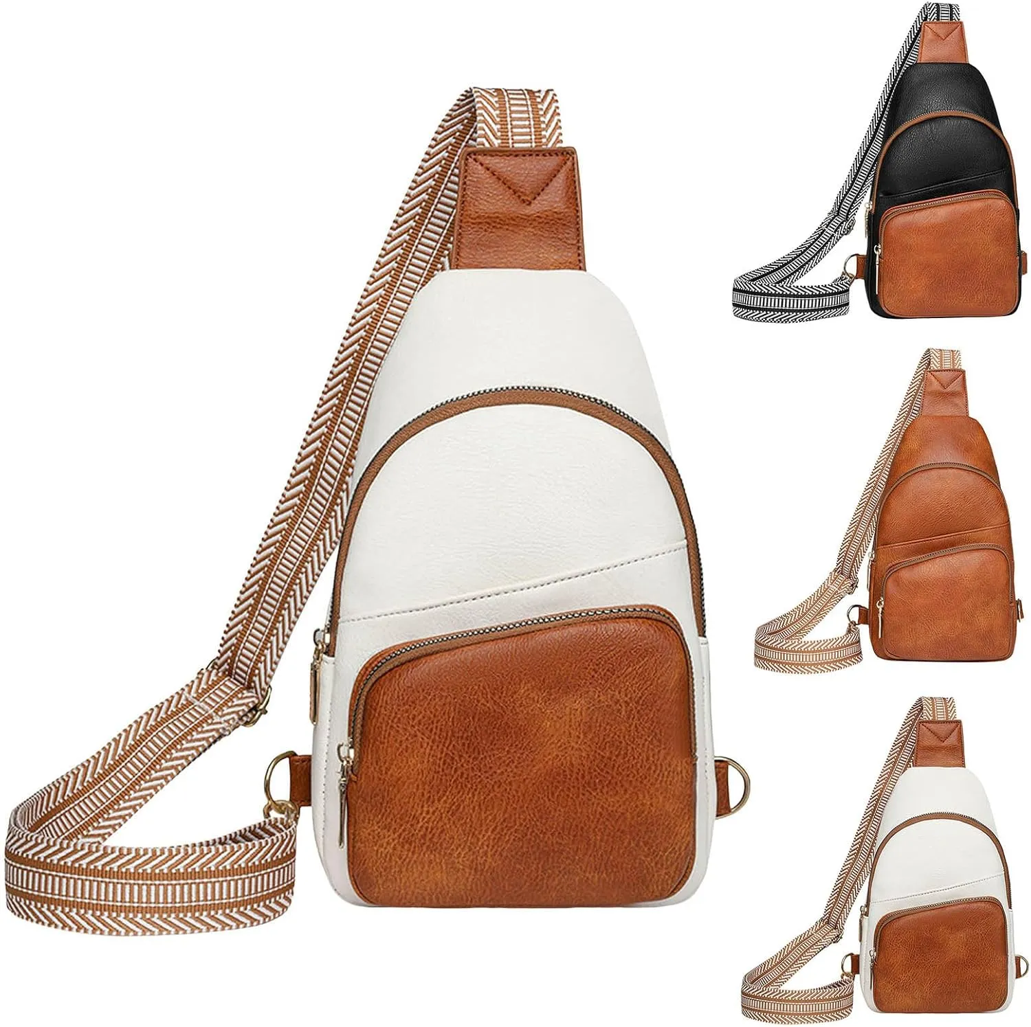 Women Shoulder Bag Fashion New Pattern Colored Simple And Practical Large Capacity Small Shoulder Bags (White, 18x6x30) women's shoulder handbags