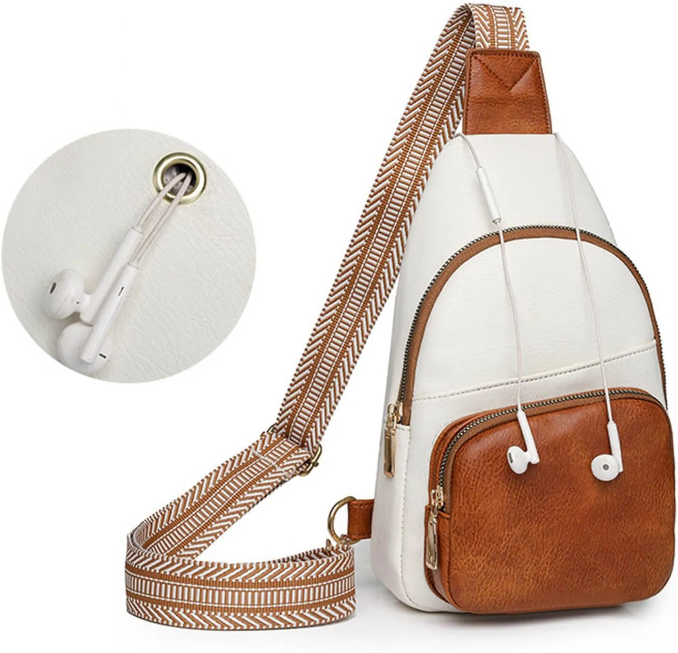 Women Shoulder Bag Fashion New Pattern Colored Simple And Practical Large Capacity Small Shoulder Bags (White, 18x6x30) women's shoulder handbags