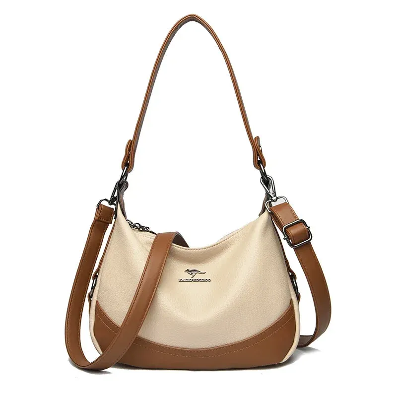 Women'Leather High-Quality Handbag Luxury Designer Shoulder Crossbody Modern Bag