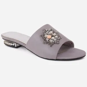 Women"CAMILA" Low Heel Slippers