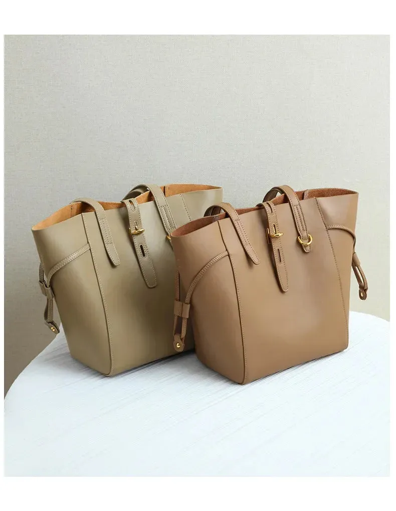 Women's Cowhide Leather Shoulder Bag – Luxury Tote