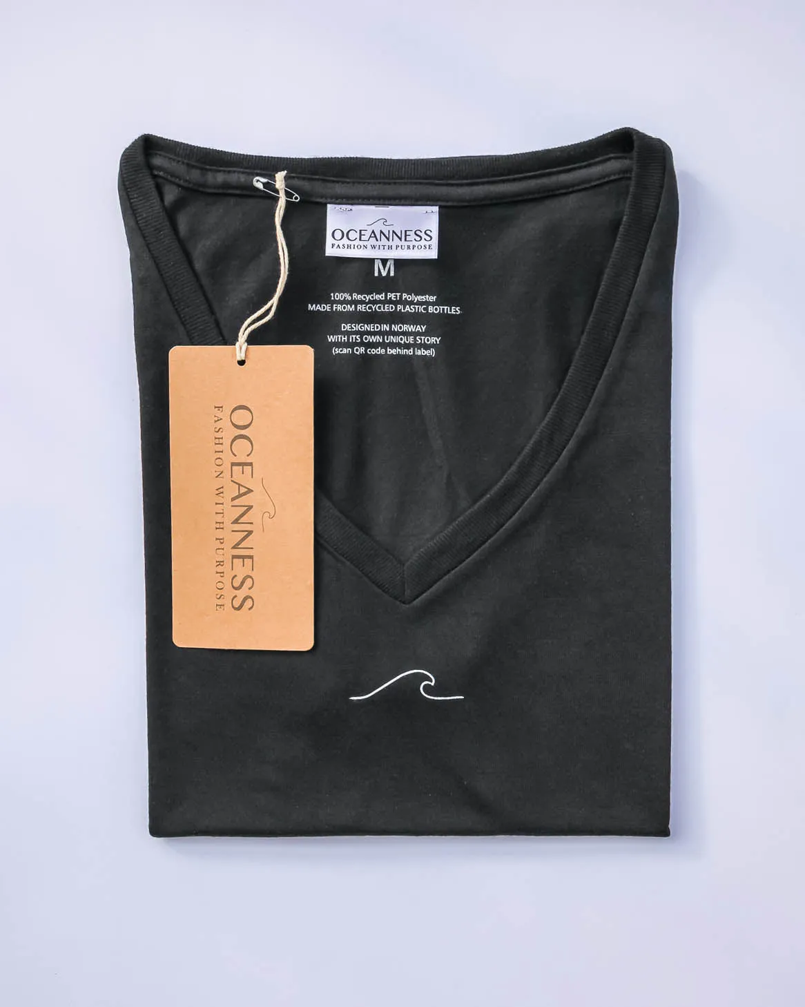 Women's Eco Ocean T-Shirt in Midnight Black
