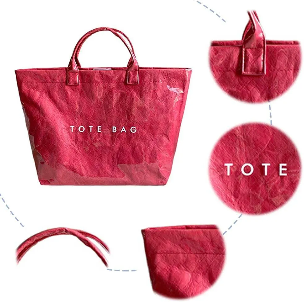 Women's Large PVC Tote Bag 2024 Fashion Handbags Big Winter Fall Totebag Y2K Shopping Hobo Bag Shoulder Purse with Laptop