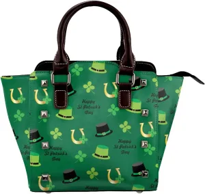 Women's PU Leather Shoulder Bag Handbag Shopping Purse Handle Satchels Studded Totes Clutch Bag