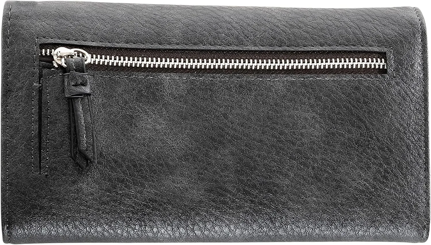 Women's Rfid-blocking Morgan Tri-fold Clutch Wallet for Ladies Concealed Carry Purses (Gray)