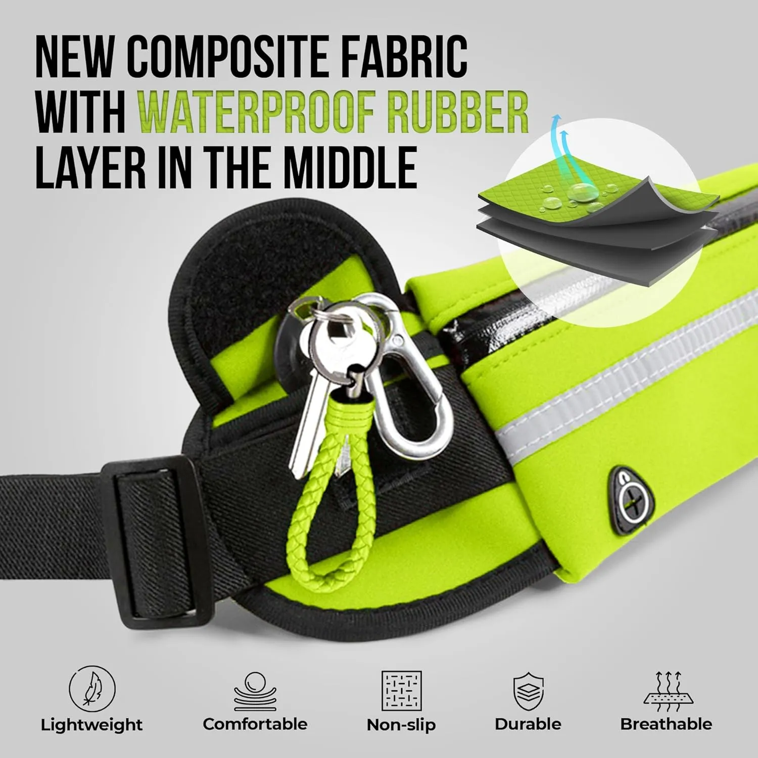 Women's Running Fanny Pack - Slim, Sporty Waist Belt Bag with Phone Holder, Ideal for Runners - Comfortable and Stylish Running Belt for Men and Women