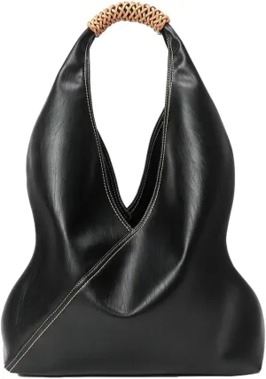 Women's Soft Genuine Leather Shoulder Bag Trendy Triangle Tote Purse Large Working Handbag Designer Satchels