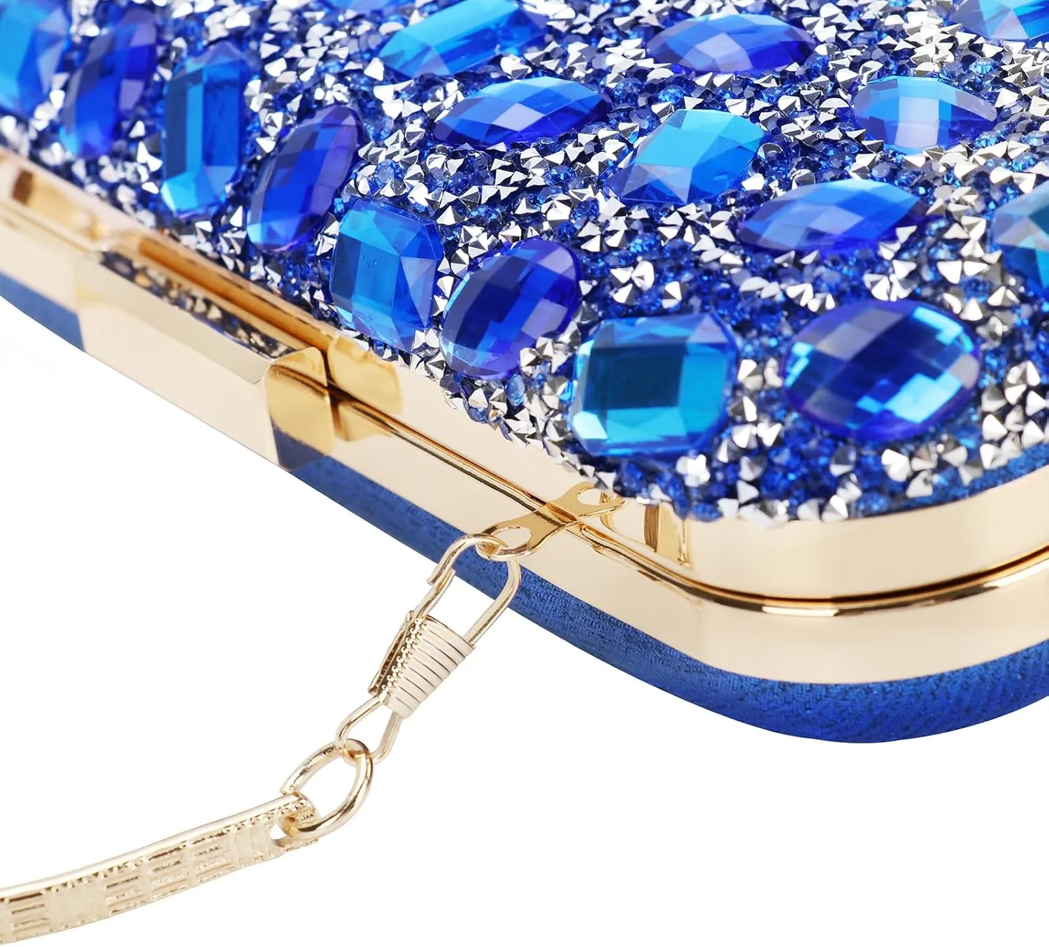 Womens Sparkly Rhinestone Sequin Glitter bag Clutch Evening Handbag Shoulder Bags Purse for Wedding Party Prom