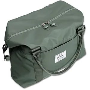 Womens travel bags, weekender carry on for women, sports Gym Bag, workout duffel bag, overnight shoulder Bag fit 15.6 inch Laptop (Large, Olive Green)