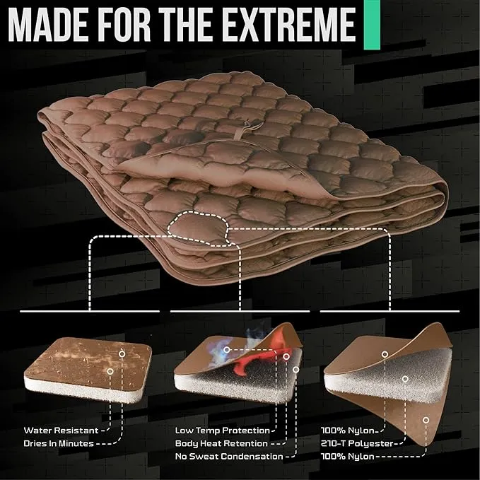 Woobie Blanket Poncho Liner Army & Military Blanket | Insulated Thermal Camping Blanket | USGI, Waterproof Army Gear & Military Gear