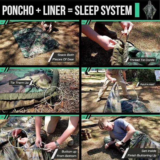 Woobie Blanket Poncho Liner Army & Military Blanket | Insulated Thermal Camping Blanket | USGI, Waterproof Army Gear & Military Gear