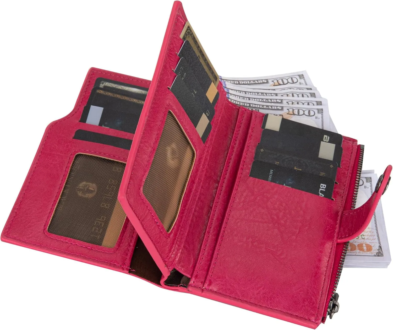 Wrangler Wallets for Women Slim Bifold Credit Card Holder