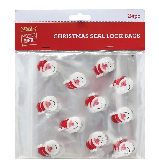 Xmas Loot Bags (17x15cm) 24PK - Shaped