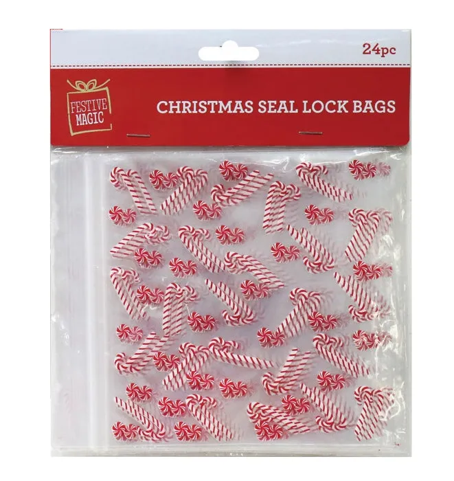 Xmas Loot Bags (17x15cm) 24PK - Shaped