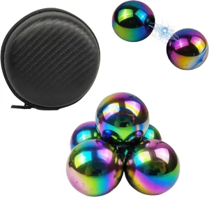 YANZHE Cool Giant Magnetic Balls Fidget Toy for Adults, Large Magnetic Balls Fidget Toy, Magnet Beads for Desktop Decoration and Stress Relief, Anti-Anxiety Gift (Colorful 5 Pack)
