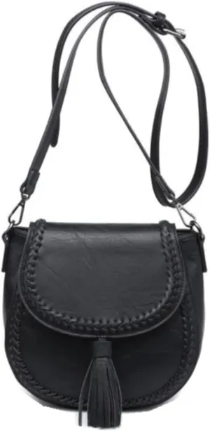 YAQUNICER Women Retro Crossbody Handbag Saddle Tassel Satchel Purses Shoulder Bag