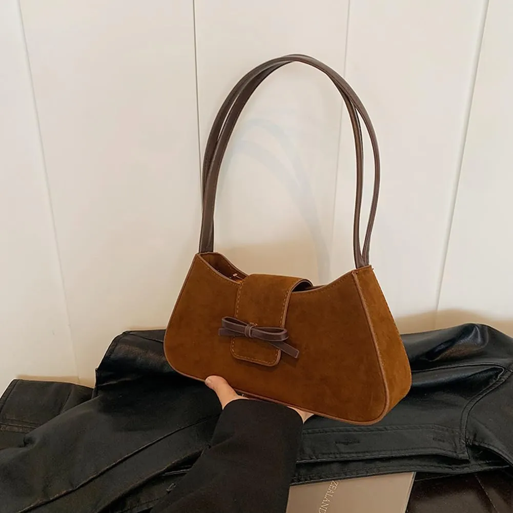 YFGBCX Small Shoulder Bag for Women - Fall Suede Handbag Purse