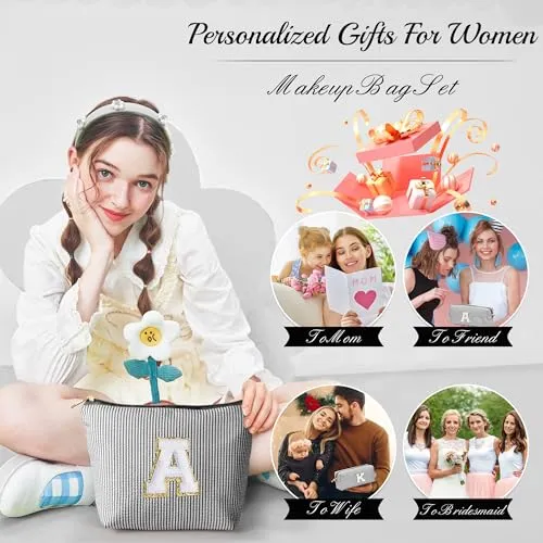YOOLIFE Mom Gifts for Women, Travel Makeup Bag Organizer | Mother's Day Gift from Daughters | Small Travel Essentials Makeup Bag