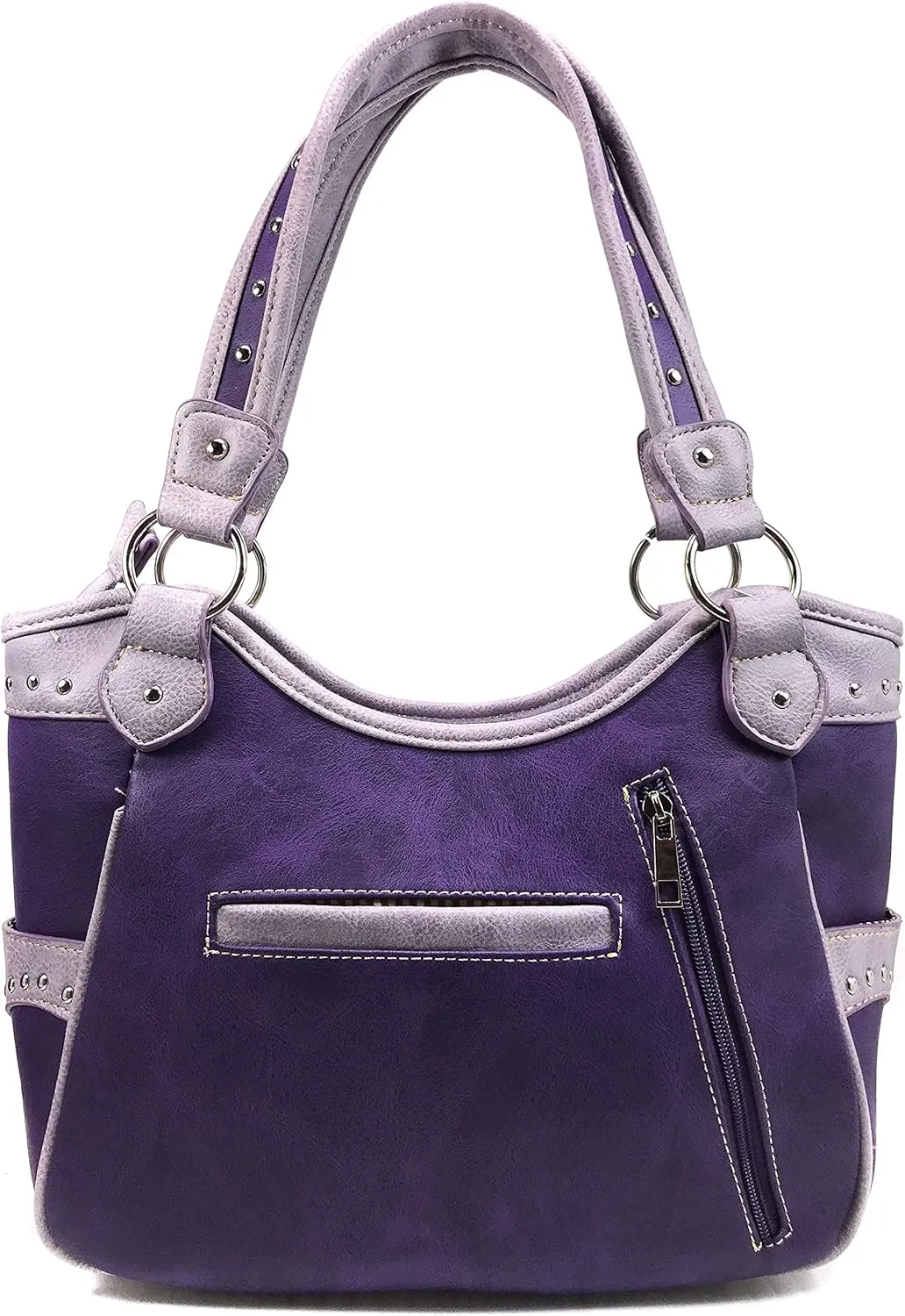 Zelris Butterfly Flower Season Embroidery Conceal Carry Tote Handbag Purse Set