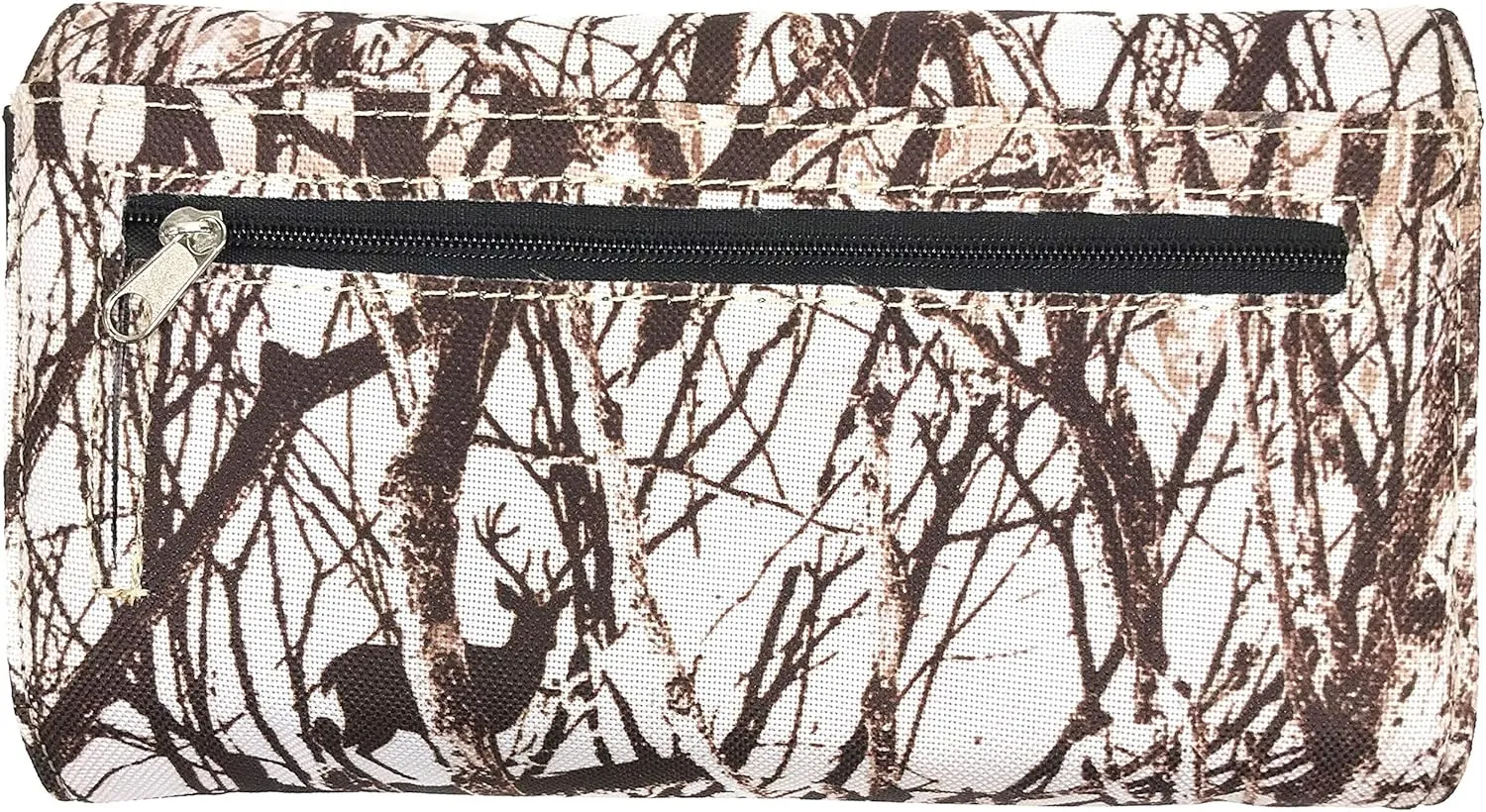 Zelris Camouflage Shine Glow Cross Wings Women Crossbody Trifold Wallet