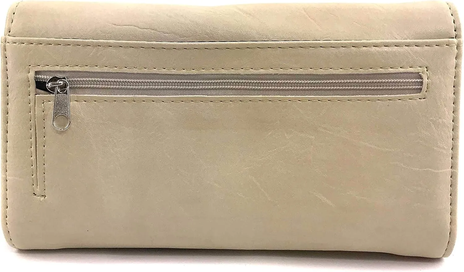 Zelris Fall Fern Leaf Western Cross Women Crossbody Wrist Trifold Wallet